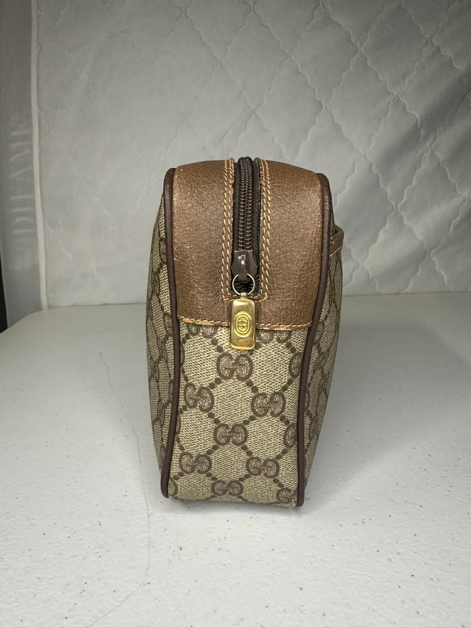 Vintage Gucci GG Monogram Cosmetic Pouch