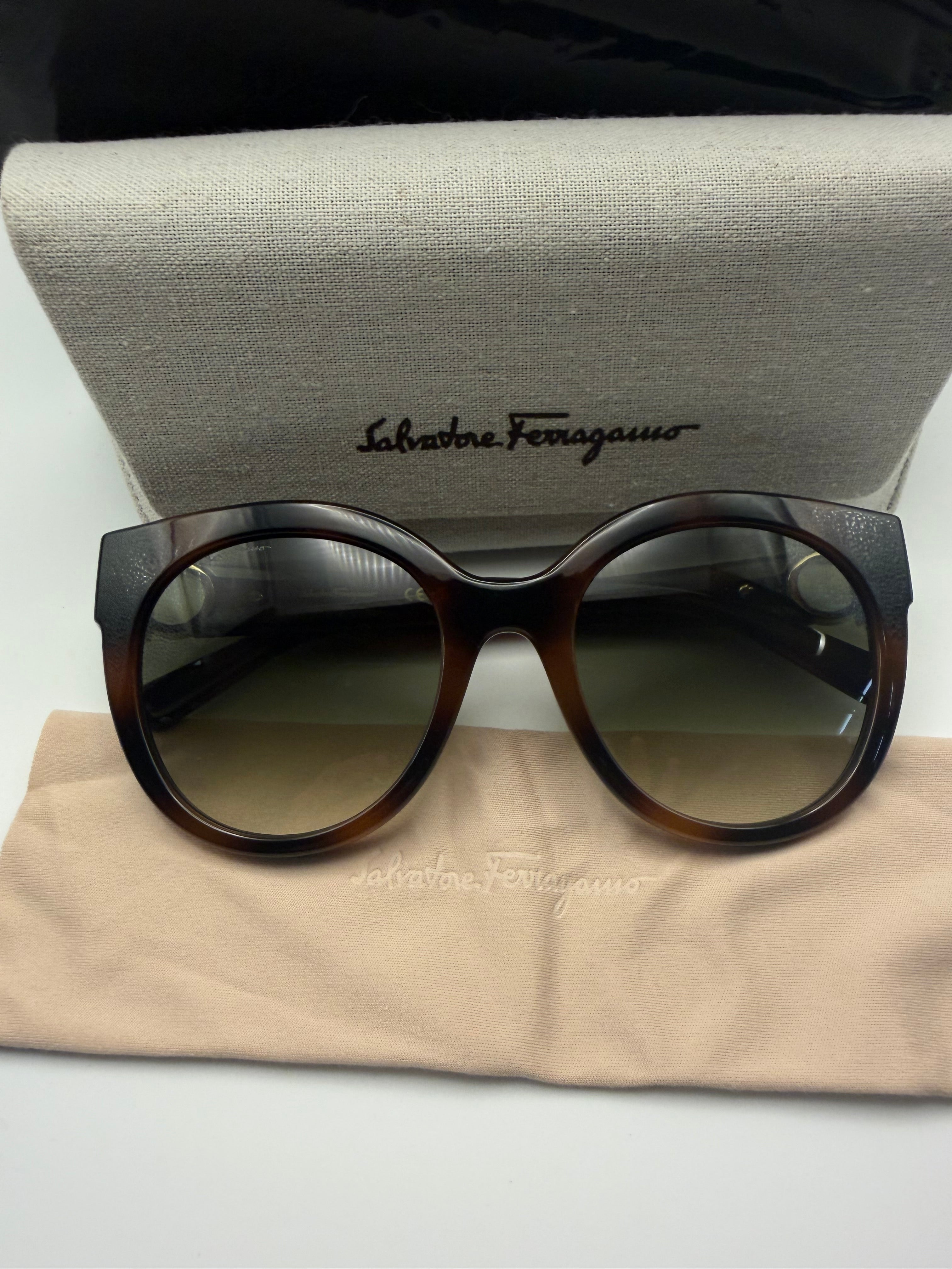 Salvatore Ferragamo Tortoiseshell Sunglasses