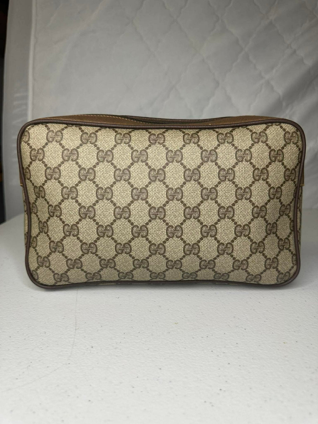 Vintage Gucci GG Monogram Cosmetic Pouch