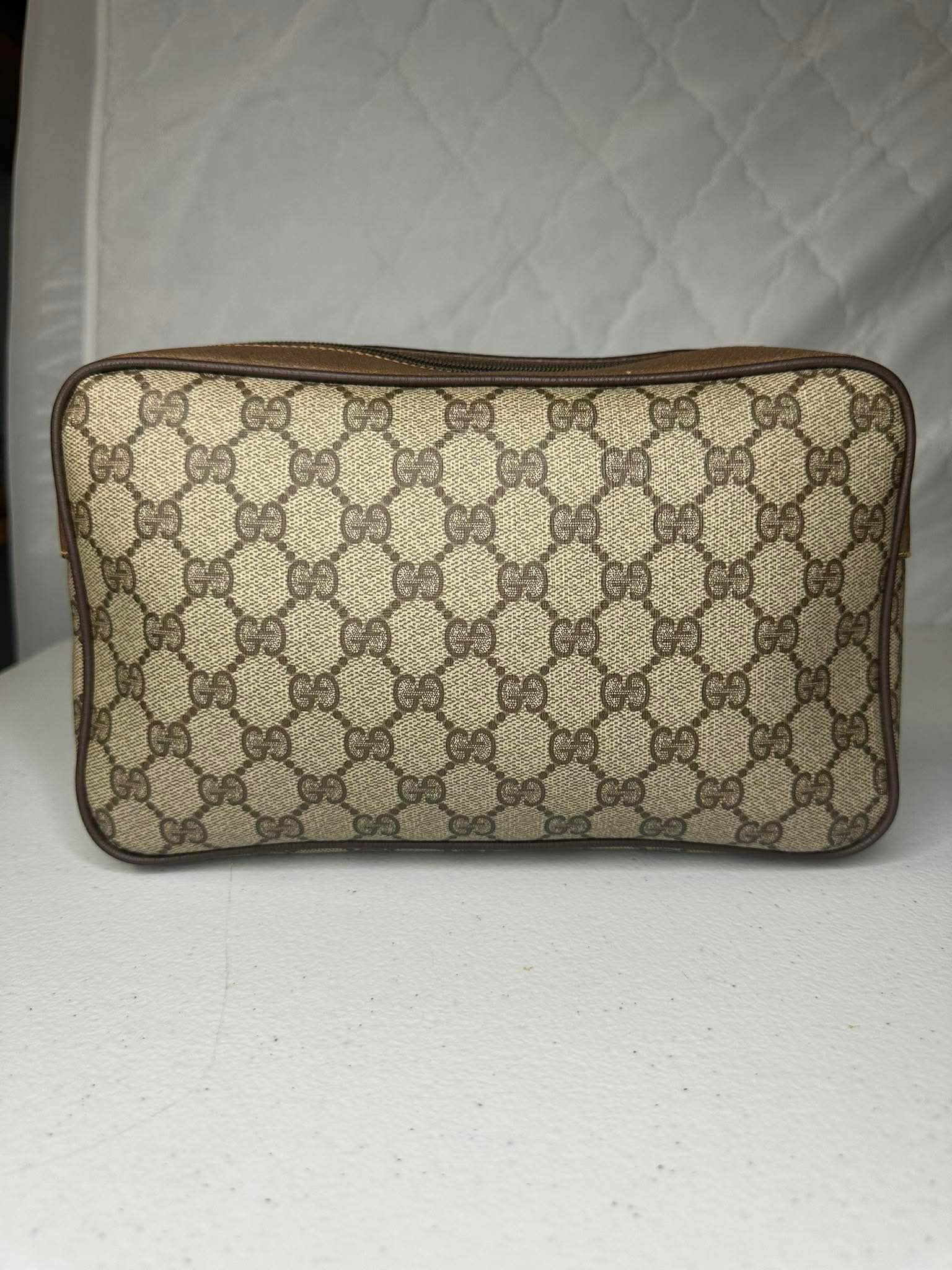 Vintage Gucci GG Monogram Cosmetic Pouch