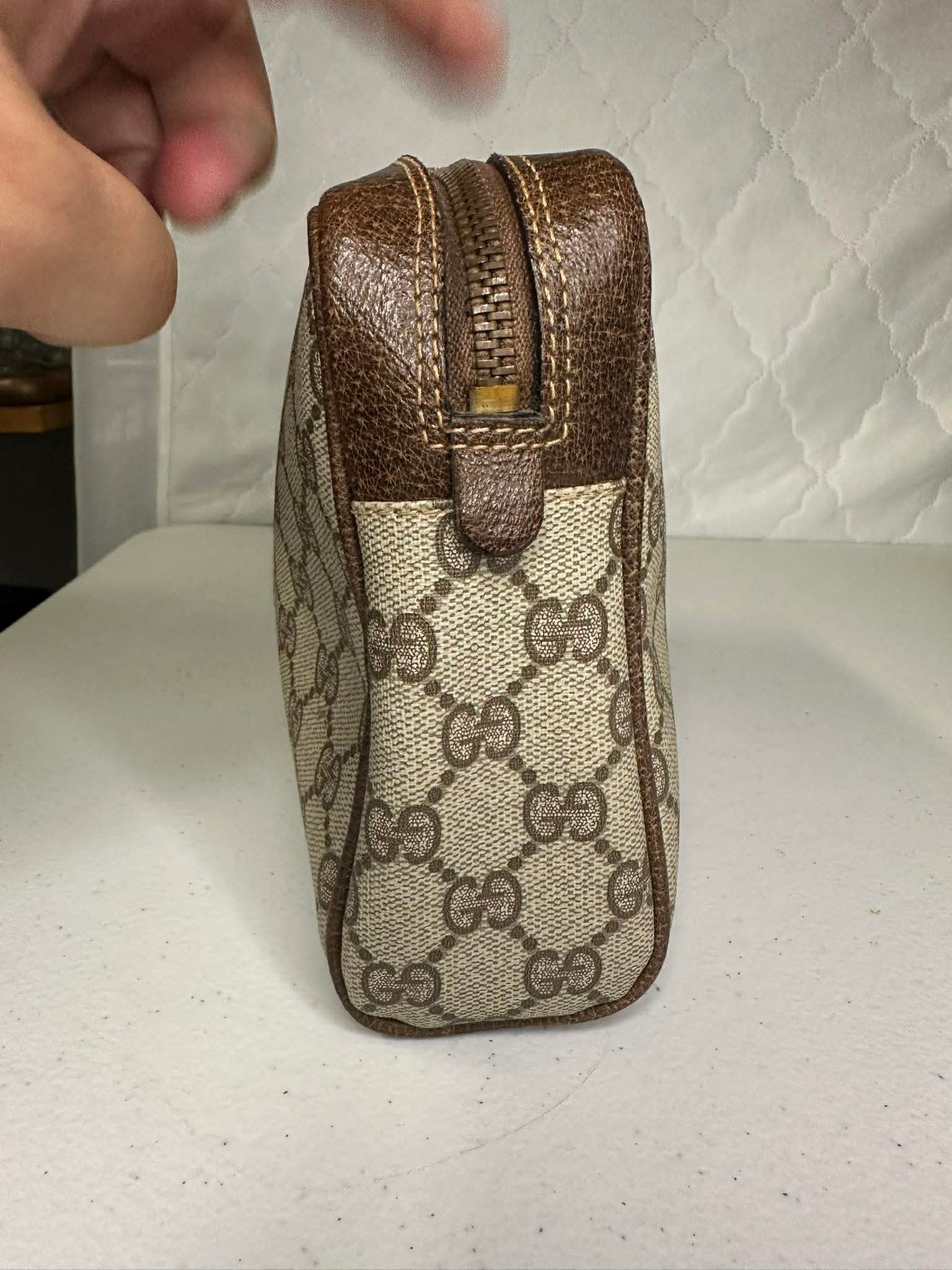 Vintage Gucci GG Monogram Cosmetic Pouch