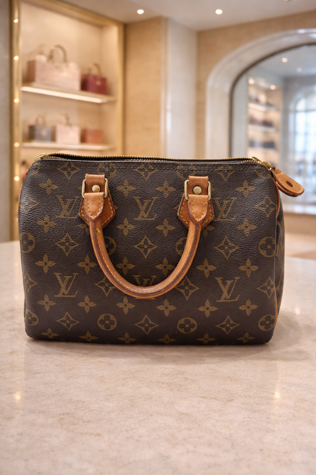 Louis Vuitton Monogram Speedy Handbag | Authentic LV Classic