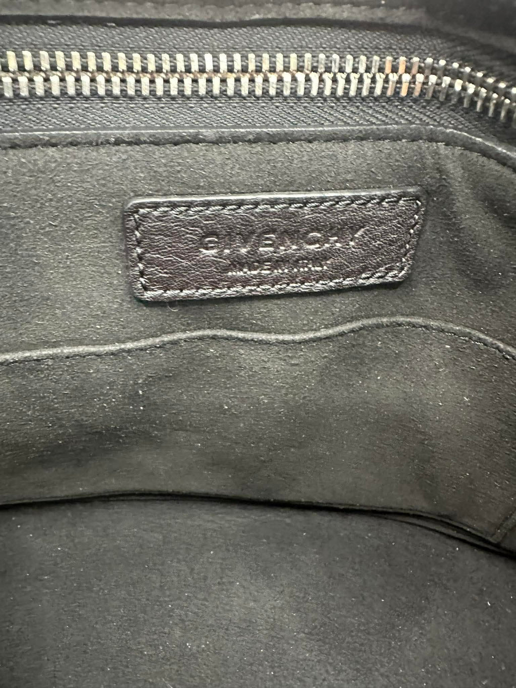 Givenchy Black Pebbled Leather Top Handle Satchel