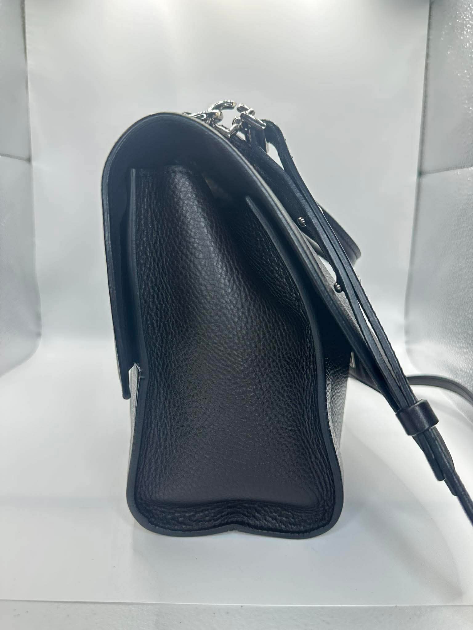 Givenchy Black Pebbled Leather Top Handle Satchel