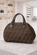 Fendi Zucca Canvas Satchel – Classic Vintage Icon