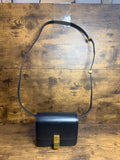 Box Calfskin Medium Classic Box Flap Bag Black
