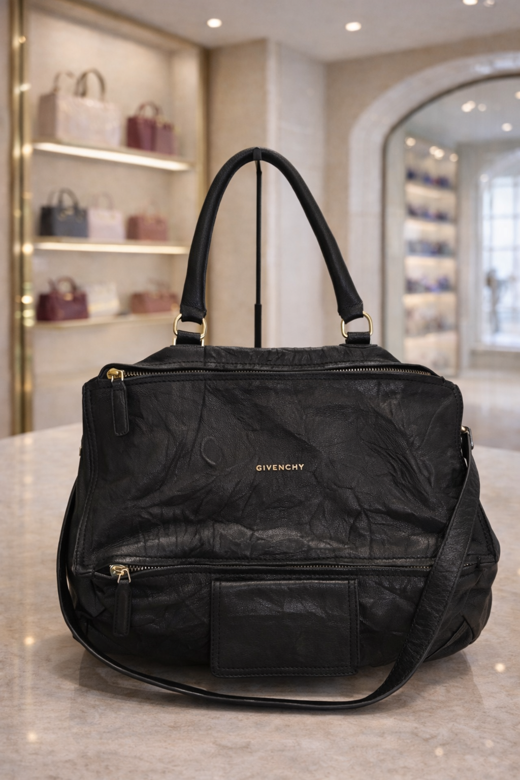 🖤 Givenchy Pandora Medium Leather Satchel – Black 🖤
